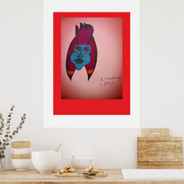 Egyptisk inspirerad skräcktema-mumie poster