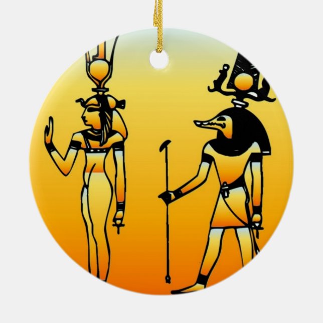 egyptisk julgransprydnad keramik (Baksidan)
