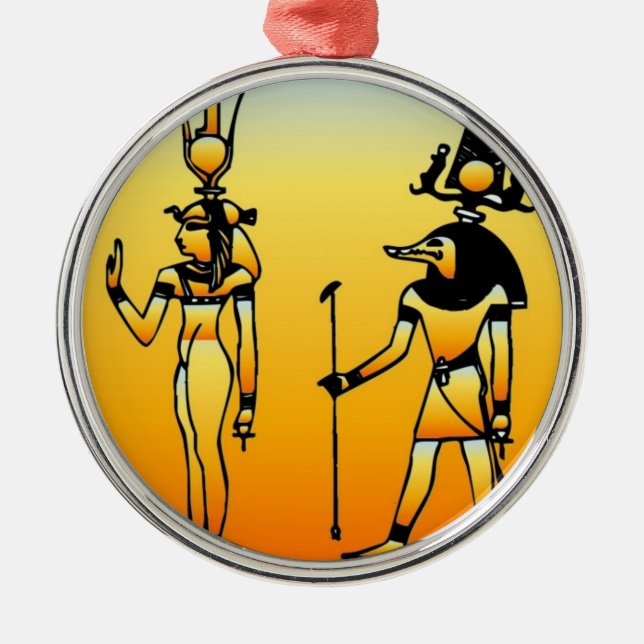 egyptisk julgransprydnad metall (Framsidan)