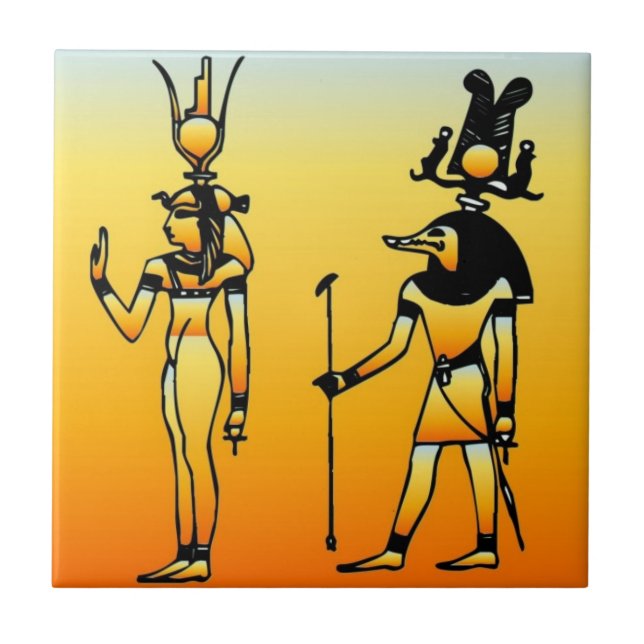 egyptisk kakelplatta (Framsidan)