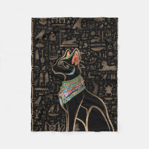 Egyptisk katt - Bastet Fleecefilt