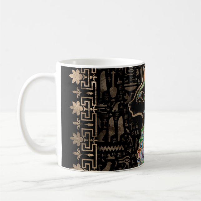 Egyptisk katt - Bastet Kaffemugg (Vänster)