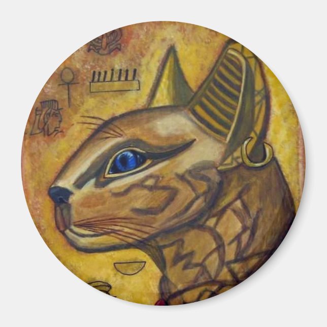 Egyptisk katt magnet (Framsidan)