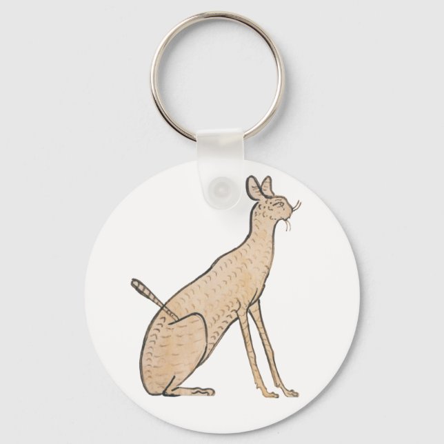 Egyptisk katt nyckelring (Framsida)
