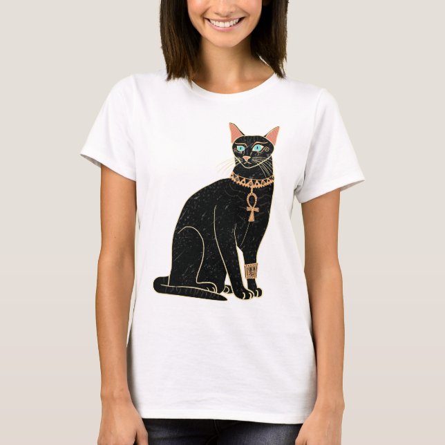 Egyptisk katt t shirt (Framsida)