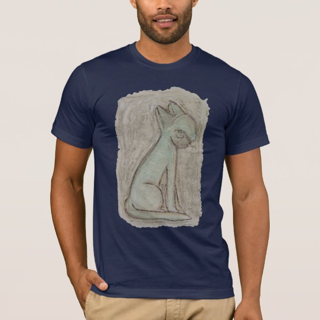Egyptisk katt tee shirt (Framsida)