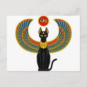 Egyptisk katt vykort