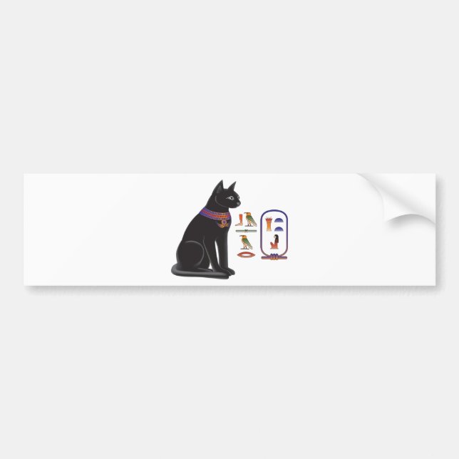 Egyptisk kattgudinna Bastet Bildekal (Framsidan)