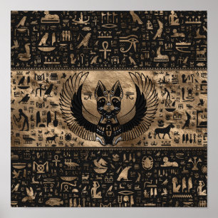 Egyptisk kattgudinna Bastet Poster