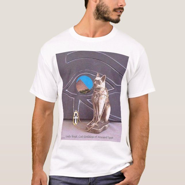 Egyptisk kattgudinna tee shirt (Framsida)