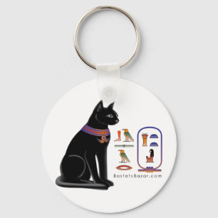 Egyptisk kattgudinnanyckelring nyckelring