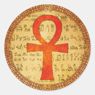 Egyptisk klistermärke - Ankh kor