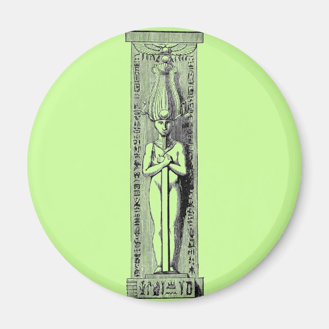 Egyptisk kolumn magnet (Framsidan)