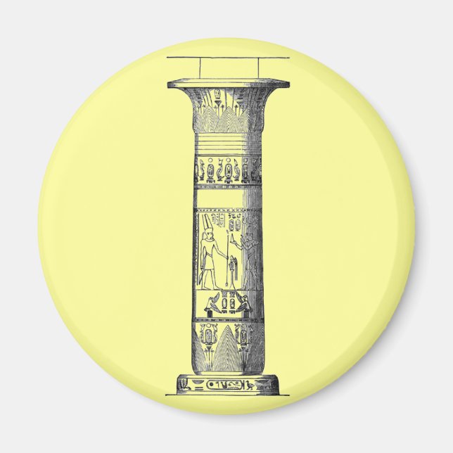Egyptisk kolumn magnet (Framsidan)