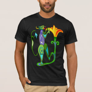 Egyptisk konst Deco med Lotus Flower T-Shirt