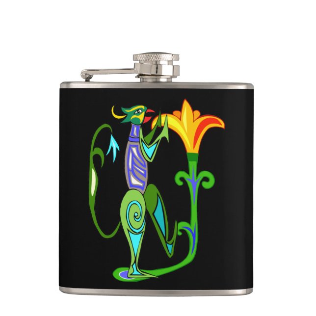 Egyptisk konst med Lotus Flower-kolv Fickplunta (Framsidan)