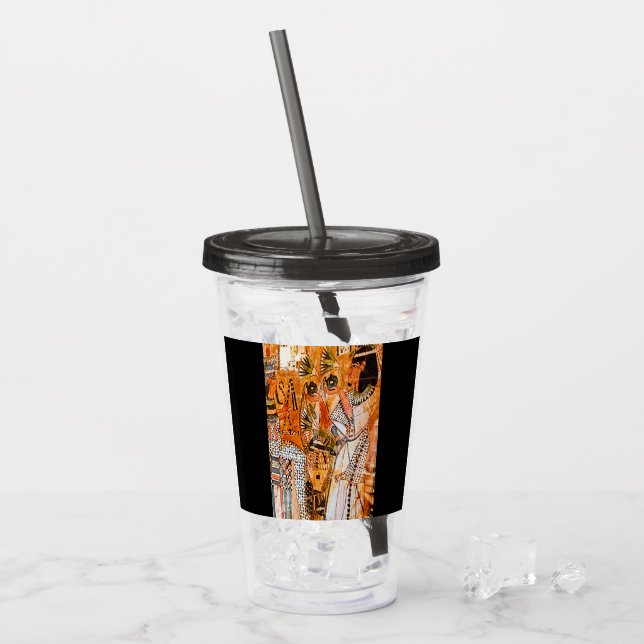 Egyptisk konst take away mugg (Framsida Ice)