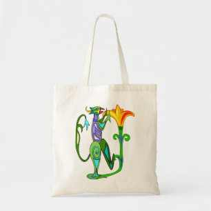 Egyptisk konsthandbok med en Lotus Flower Tote Bag Tygkasse