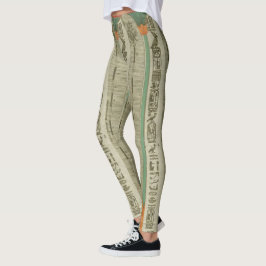 Egyptisk konsttryckdamasker leggings