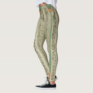 Egyptisk konsttryckdamasker leggings