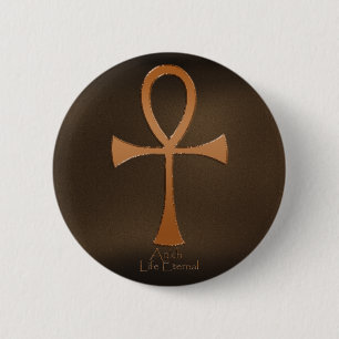 Egyptisk koppareffekt ANKH Buttons Knapp