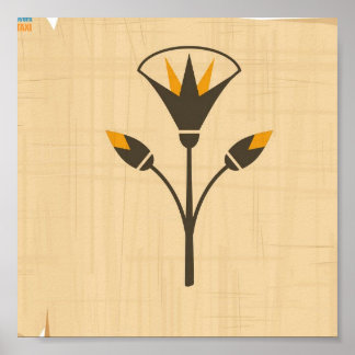 Egyptisk lotus blomma poster