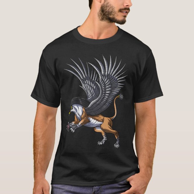 Egyptisk mytologi Hieracosphinx T Shirt (Framsida)