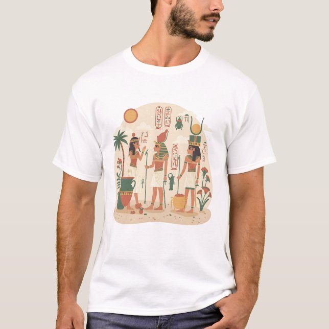 egyptisk mytologi t shirt (Framsida)