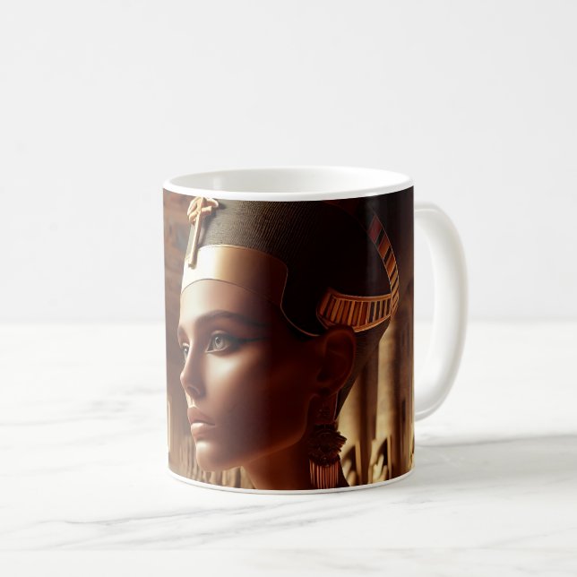 Egyptisk nefertari Artefakt: Forntida civilisation Kaffemugg (Framsida höger)