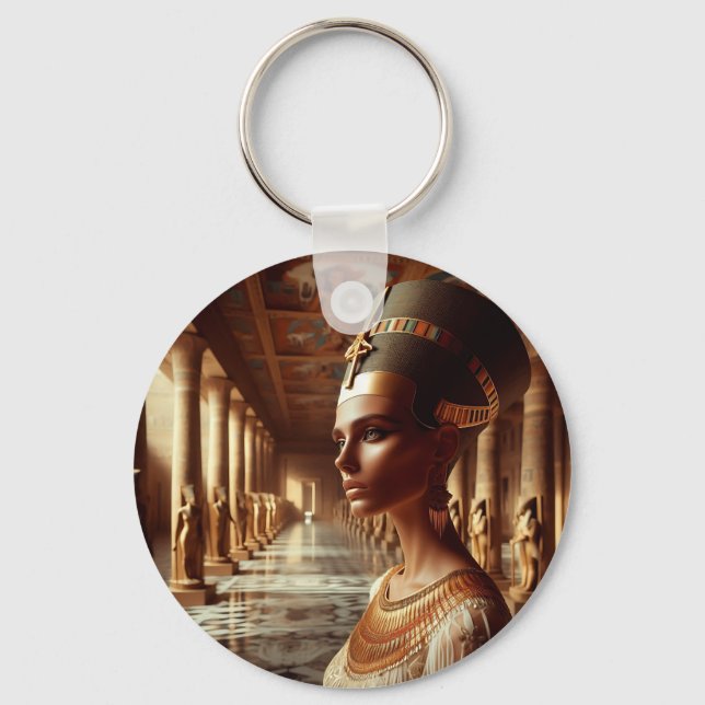 Egyptisk nefertari Artefakt: Forntida civilisation Nyckelring (Framsida)