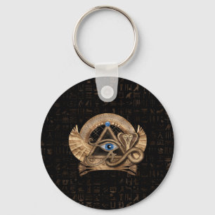 Egyptisk Öga av Horus - Wadjet Ornament Nyckelring