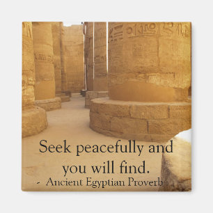 Egyptisk Proverb om FRED Magnet