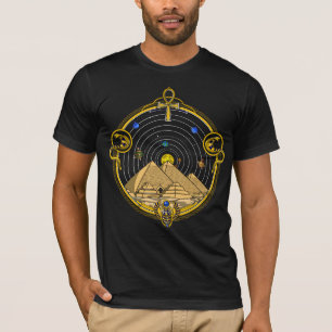 Egyptisk pyramids astronomi t shirt