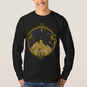 Egyptisk pyramids astronomi t shirt