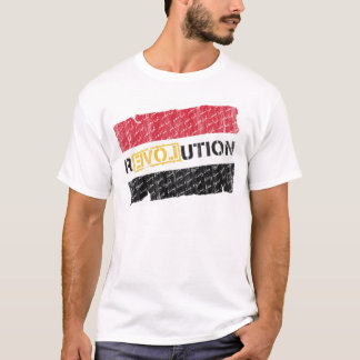 Egyptisk revolution (randen bleknar), t-shirt