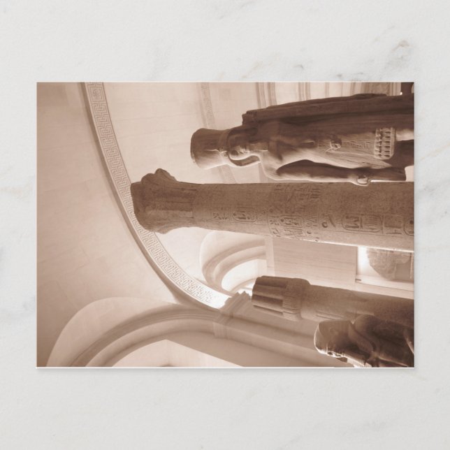 Egyptisk samling i Louvre Museum i Paris Vykort (Framsida)