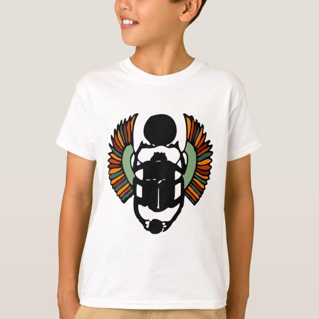 Egyptisk Scarabskalbagge Tee (Framsida)