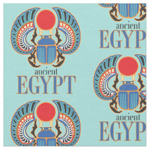 Egyptisk scarabskalk.Förgiftande Egypten Tyg