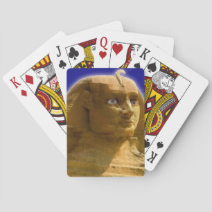Egyptisk sfinx på Giza Art Design Casinokort