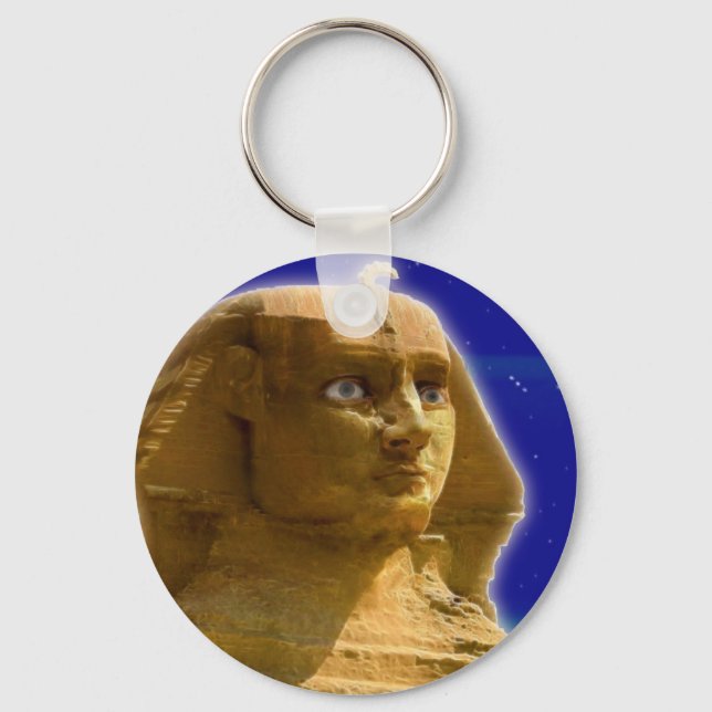 Egyptisk sfinx på Giza Art Design Nyckelring (Framsida)