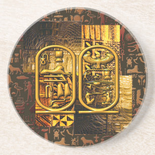 Egyptisk silhuettcollage underlägg
