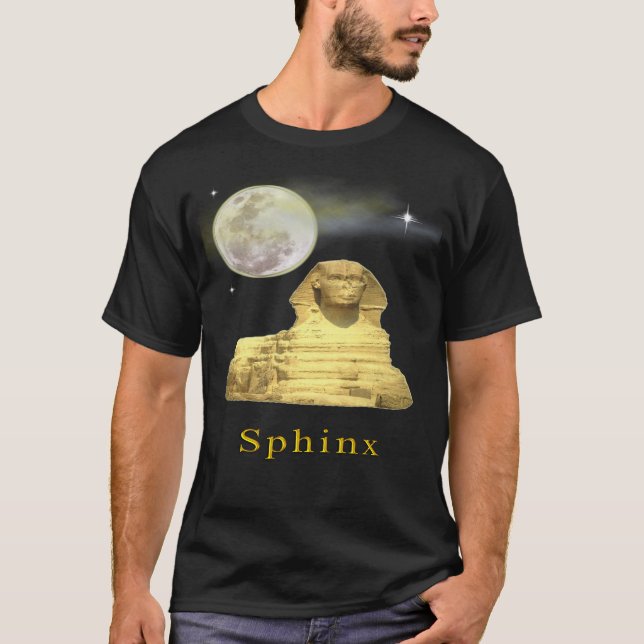 Egyptisk sphinx t shirt (Framsida)