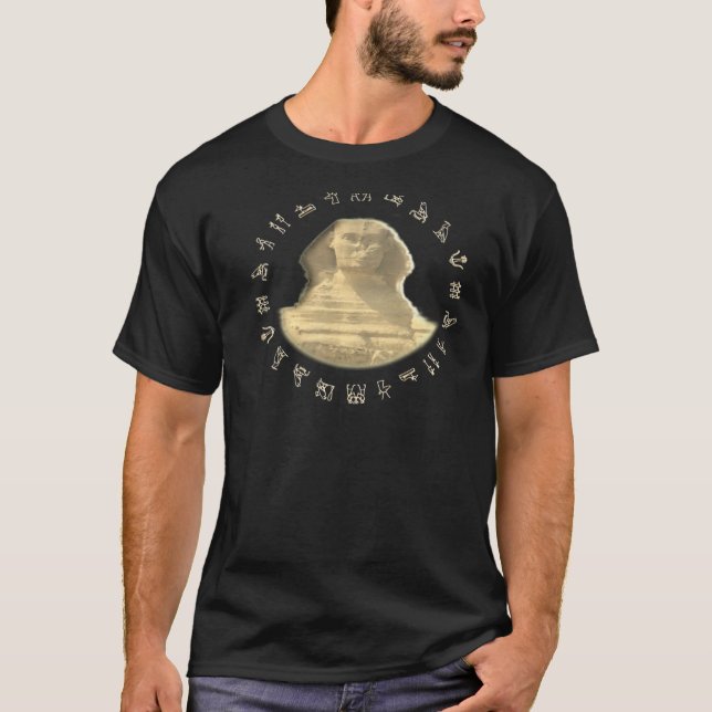 Egyptisk SphinxT-tröja T-shirt (Framsida)