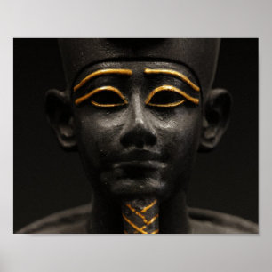 Egyptisk staty av Osiris Poster
