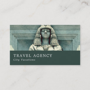 Egyptisk staty, Kairo, Travel Agent Visitkort