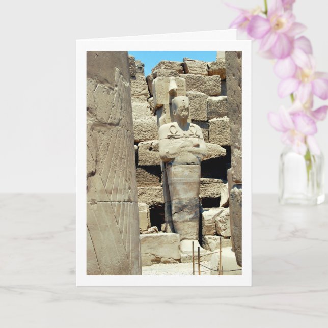 Egyptisk staty, Luxor, Egypten Kort (Orkide)
