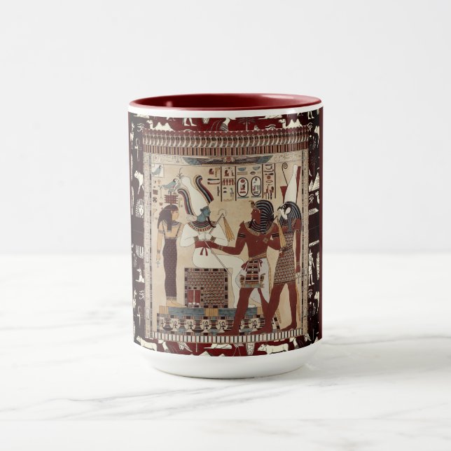 Egyptisk stil, forntida egyptisk vintagekultur,  mugg (Center)
