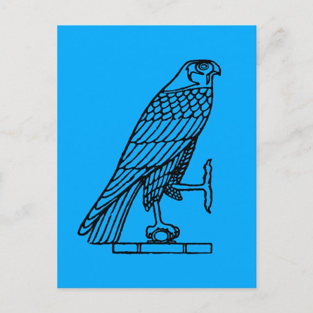 Egyptisk symbol: Falcon Vykort (Framsida)