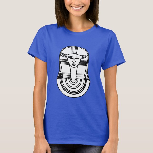 Egyptisk symbol: Hathor Tee Shirt (Framsida)