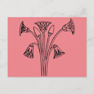 Egyptisk symbol: Lotus Vykort